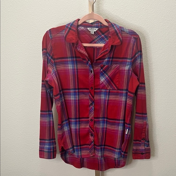 Orvis Tops - Orvis Soft Flannel Shirt Red Plaid Medium